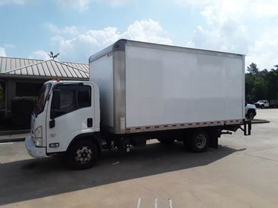 Isuzu NPR HD 16 ft Box Truck - 215HP, 6 Speed Automatic, Roll up Door, Liftgate