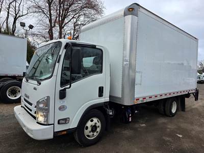 Isuzu NPR HD 16 ft Box Truck - 215HP, 6 Speed Automatic, Roll up Door, Liftgate