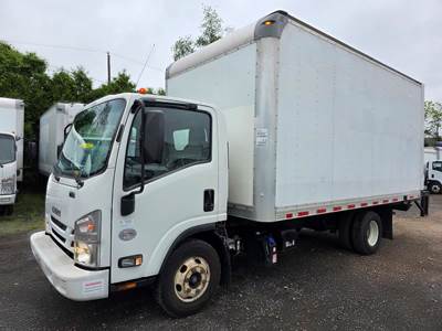 Isuzu NPR HD 16 ft Box Truck - 215HP, 6 Speed Automatic, Roll up Door, Liftgate