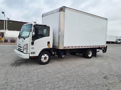 Isuzu NPR HD 16 ft Box Truck - 215HP, 6 Speed Automatic, Roll up Door, Liftgate