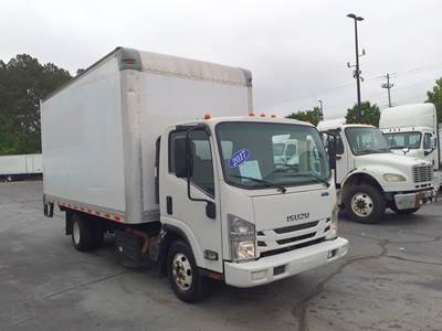 Isuzu NPR HD 16 ft Box Truck - 215HP, 6 Speed Automatic, Roll up Door, Liftgate