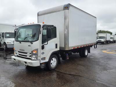 Isuzu NPR HD 16 ft Box Truck - 215HP, 6 Speed Automatic, Roll up Door, Liftgate