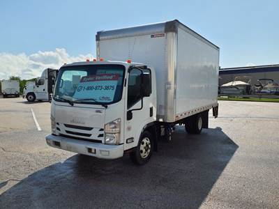 Isuzu NPR HD 16 ft Box Truck - 215HP, 6 Speed Automatic, Roll up Door, Liftgate