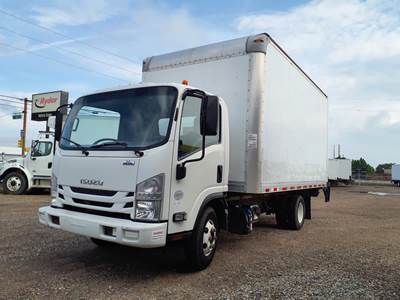 Isuzu NPR HD 16 ft Box Truck - 215HP, 6 Speed Automatic, Roll up Door, Liftgate