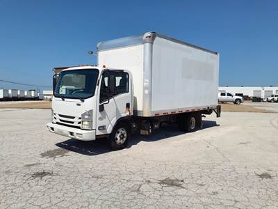 Isuzu NPR HD 16 ft Box Truck - 215HP, 6 Speed Automatic, Roll up Door, Liftgate