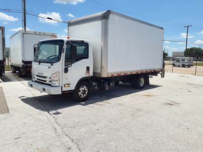 Isuzu NPR HD 16 ft Box Truck - 215HP, 6 Speed Automatic, Roll up Door, Liftgate