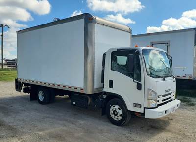 Isuzu NPR HD 16 ft Box Truck - 215HP, 6 Speed Automatic, Roll up Door, Liftgate