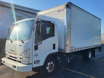 Isuzu NPR HD 16 ft Box Truck - 215HP, 6 Speed Automatic, Roll up Door, Liftgate