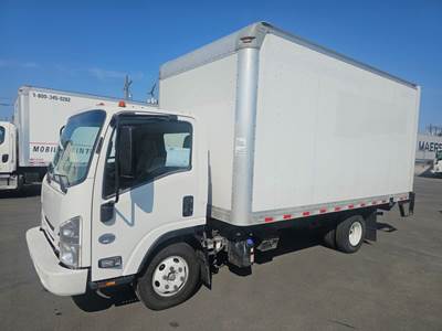 Isuzu NPR HD 16 ft Box Truck - 215HP, 6 Speed Automatic, Roll up Door, Liftgate