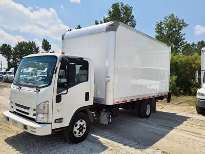 Isuzu NPR HD 16 ft Box Truck - 215HP, 6 Speed Automatic, Roll up Door, Liftgate