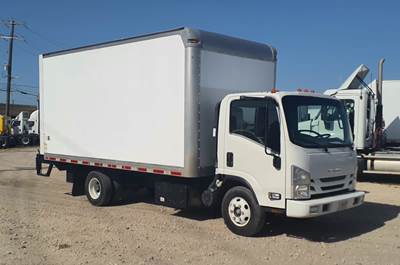 Isuzu NPR HD 16 ft Box Truck - 215HP, 6 Speed Automatic, Roll up Door, Liftgate