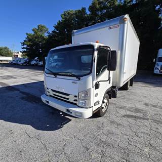 Isuzu NPR HD 16 ft Box Truck - 215HP, 6 Speed Automatic, Roll up Door, Liftgate