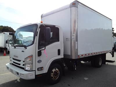 Isuzu NPR HD 16 ft Box Truck - 215HP, 6 Speed Automatic, Roll up Door, Liftgate