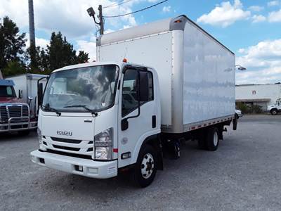 Isuzu NPR HD 16 ft Box Truck - 215HP, 6 Speed Automatic, Roll up Door, Liftgate
