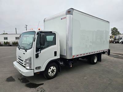 Isuzu NPR HD 16 ft Box Truck - 215HP, 6 Speed Automatic, Roll up Door, Liftgate