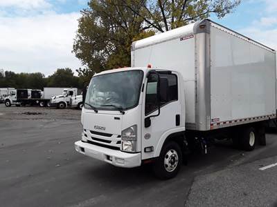 Isuzu NPR HD 16 ft Box Truck - 215HP, 6 Speed Automatic, Roll up Door, Liftgate
