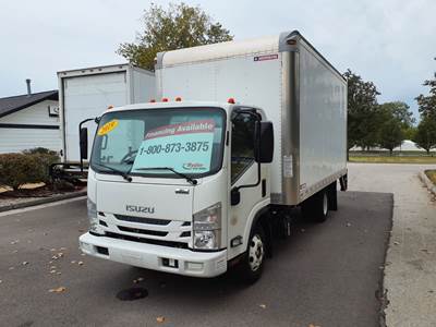 Isuzu NPR HD 16 ft Box Truck - 215HP, 6 Speed Automatic, Roll up Door, Liftgate