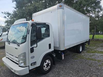 Isuzu NPR HD 16 ft Box Truck - 215HP, 6 Speed Automatic, Roll up Door, Liftgate