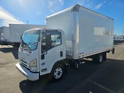 Isuzu NPR HD 16 ft Box Truck - 215HP, 6 Speed Automatic, Roll up Door, Liftgate
