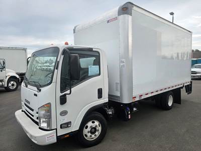 Isuzu NPR HD 16 ft Box Truck - 215HP, 6 Speed Automatic, Roll up Door, Liftgate