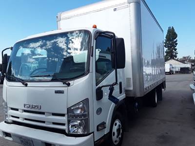 Isuzu NPR HD 16 ft Box Truck - 215HP, 6 Speed Automatic, Roll up Door, Liftgate