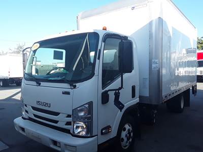 Isuzu NPR HD 16 ft Box Truck - 215HP, 6 Speed Automatic, Roll up Door, Liftgate