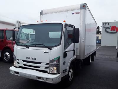 Isuzu NPR HD 16 ft Box Truck - 215HP, 6 Speed Automatic, Roll up Door, Liftgate
