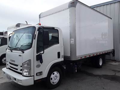 Isuzu NPR HD 16 ft Box Truck - 215HP, 6 Speed Automatic, Roll up Door, Liftgate