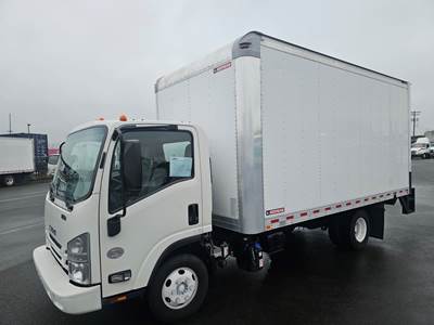 Isuzu NPR HD 16 ft Box Truck - 215HP, 6 Speed Automatic, Roll up Door, Liftgate