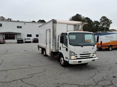 Isuzu NPR HD 16 ft Box Truck - 215HP, 6 Speed Automatic, Roll up Door, Liftgate