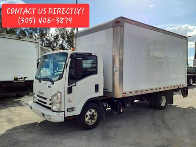 Isuzu NPR HD 16 ft Box Truck - 215HP, 6 Speed Automatic, Roll up Door, Liftgate