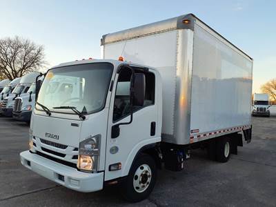 Isuzu NPR HD 16 ft Box Truck - 215HP, 6 Speed Automatic, Roll up Door, Liftgate