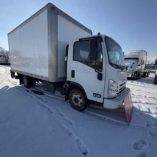 Isuzu NPR HD 16 ft Box Truck - 215HP, 6 Speed Automatic, Roll up Door, Liftgate