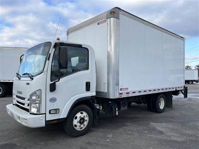 Isuzu NPR HD 16 ft Box Truck - 215HP, 6 Speed Automatic, Roll up Door, Liftgate