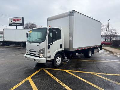 Isuzu NPR HD 16 ft Box Truck - 215HP, 6 Speed Automatic, Roll up Door, Liftgate