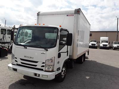 Isuzu NPR HD 16 ft Box Truck - 215HP, 6 Speed Automatic, Roll up Door, Liftgate