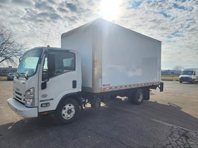Isuzu NPR HD 16 ft Box Truck - 215HP, 6 Speed Automatic, Roll up Door, Liftgate