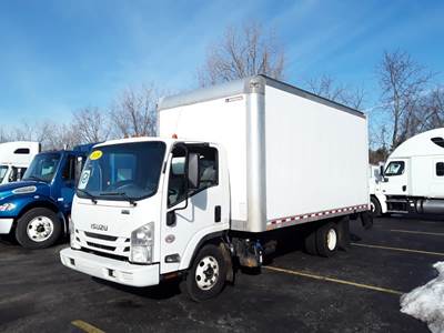 Isuzu NPR HD 16 ft Box Truck - 215HP, 6 Speed Automatic, Roll up Door, Liftgate