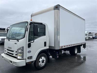 Isuzu NPR HD 16 ft Box Truck - 215HP, 6 Speed Automatic, Roll up Door, Liftgate