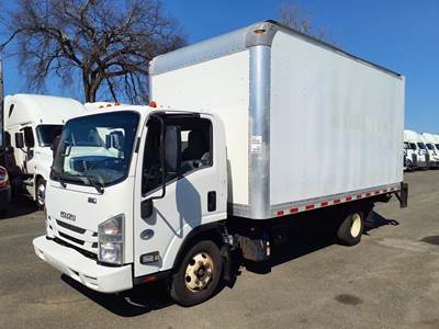 Isuzu NPR HD 16 ft Box Truck - 215HP, 6 Speed Automatic, Roll up Door, Liftgate