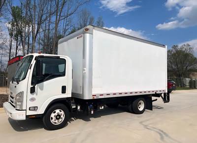 Isuzu NPR HD 16 ft Box Truck - 215HP, 6 Speed Automatic, Roll up Door, Liftgate