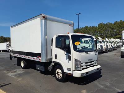 Isuzu NPR HD 16 ft Box Truck - 215HP, 6 Speed Automatic, Roll up Door, Liftgate