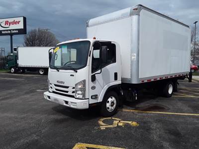 Isuzu NPR HD 16 ft Box Truck - 215HP, 6 Speed Automatic, Roll up Door, Liftgate