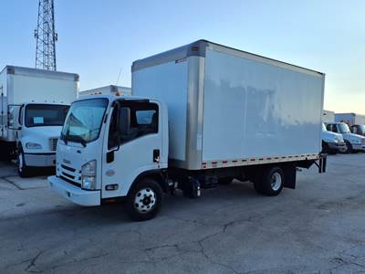 Isuzu NPR HD 16 ft Box Truck - 215HP, 6 Speed Automatic, Roll up Door, Liftgate