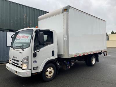 Isuzu NPR HD 16 ft Box Truck - 215HP, 6 Speed Automatic, Roll up Door, Liftgate