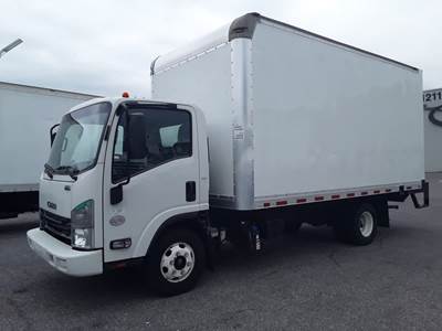Isuzu NPR HD 16 ft Box Truck - 215HP, 6 Speed Automatic, Roll up Door, Liftgate