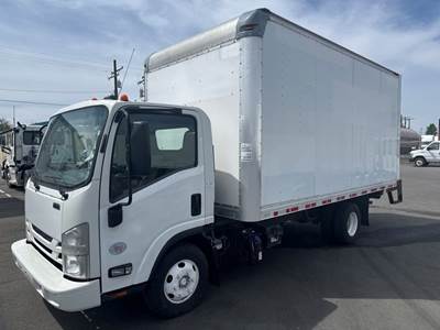 Isuzu NPR HD 16 ft Box Truck - 215HP, 6 Speed Automatic, Roll up Door, Liftgate