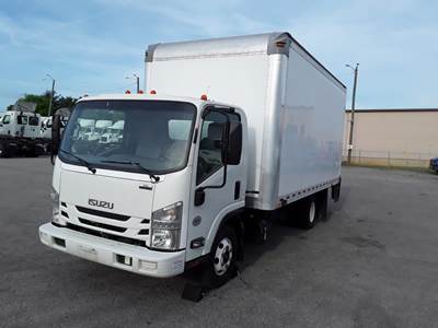 Isuzu NPR HD 16 ft Box Truck - 215HP, 6 Speed Automatic, Roll up Door, Liftgate