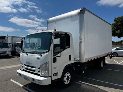 Isuzu NPR HD 16 ft Box Truck - 215HP, 6 Speed Automatic, Roll up Door, Liftgate