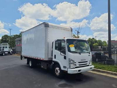 Isuzu NPR HD 16 ft Box Truck - 215HP, 6 Speed Automatic, Roll up Door, Liftgate